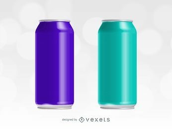 Energy Drink Vector Can 