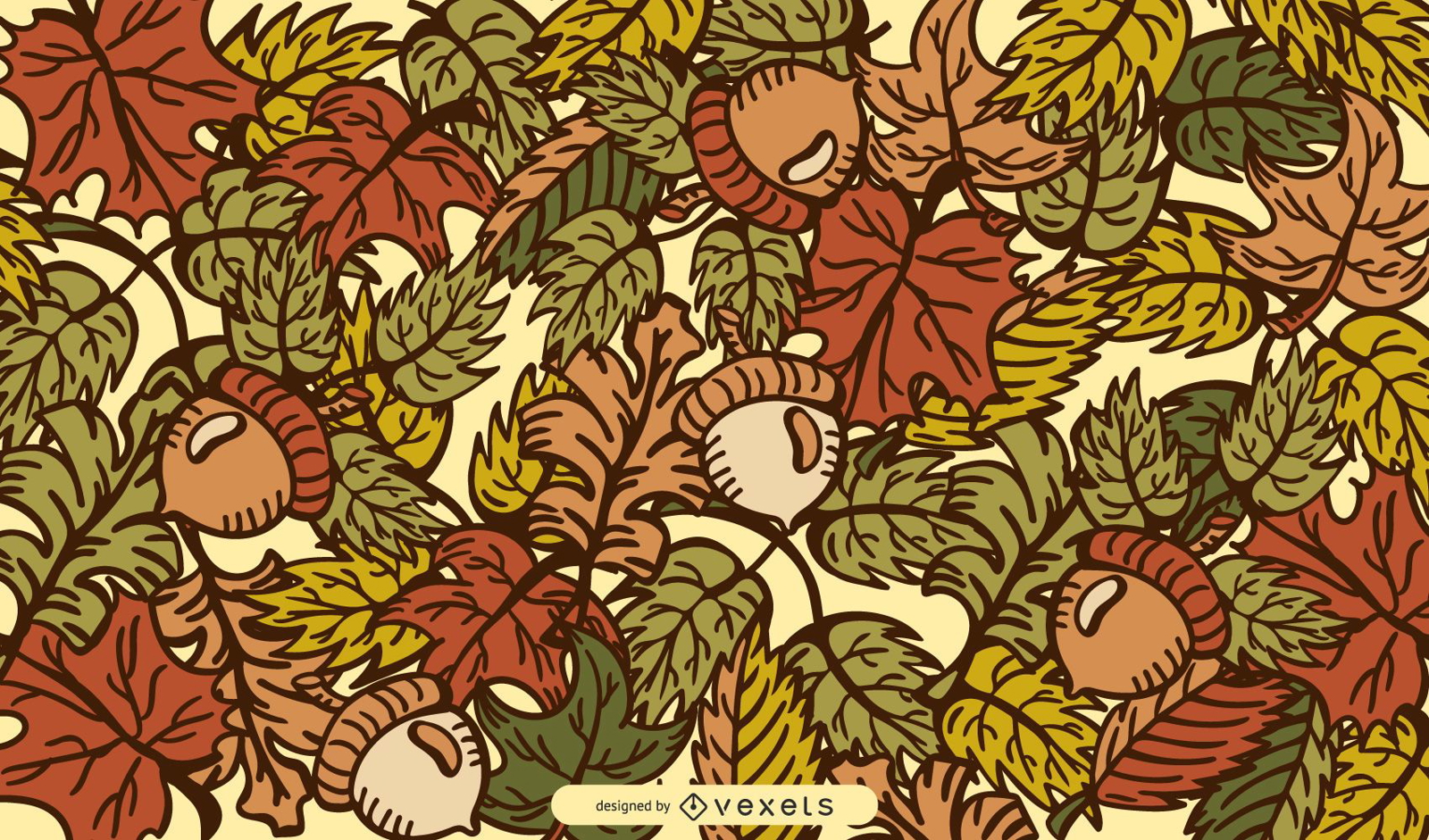 Autumn Leaves Vector Illustration