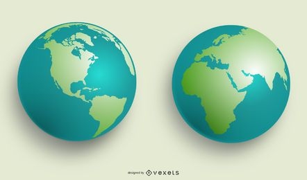 VECTOR WORLD GLOBES