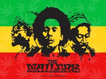 Illustrationsdesign des jamaikanischen Reggae