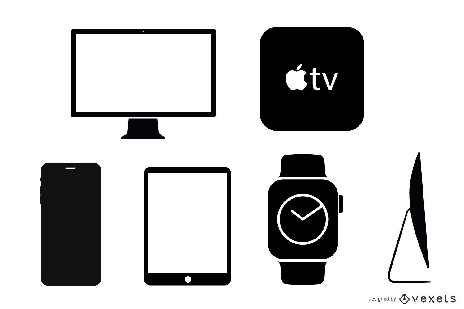40 Vektorsymbole für Apple-Produkte