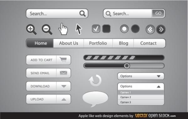 Apple como elementos de diseño web Apple como elementos de diseño web