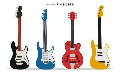 Guitarra de vários vetores