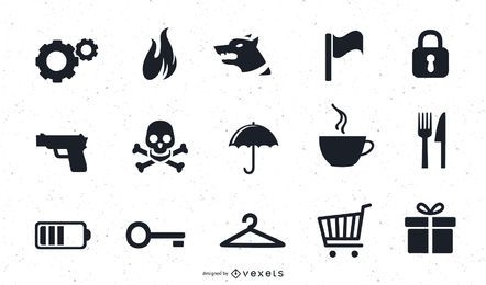 Varios iconos vectoriales arte