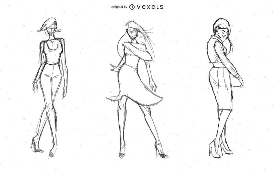 Hot Lady Models Vector Hot Lady Models Vector