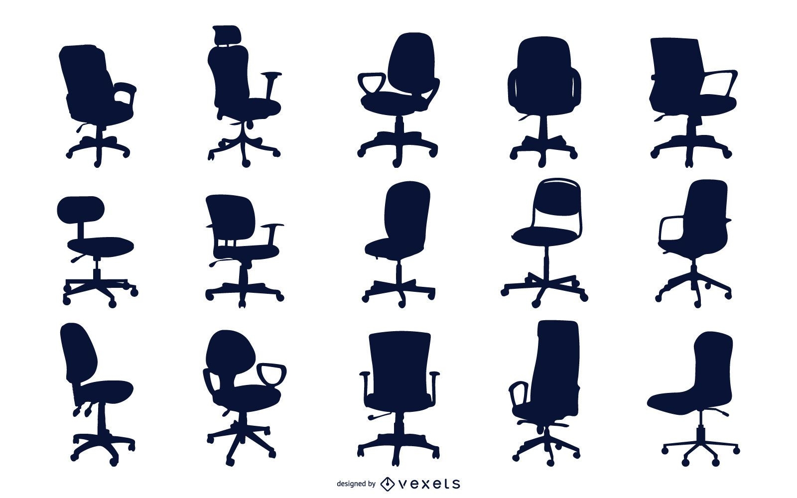 Office Chair Silhouette Collection