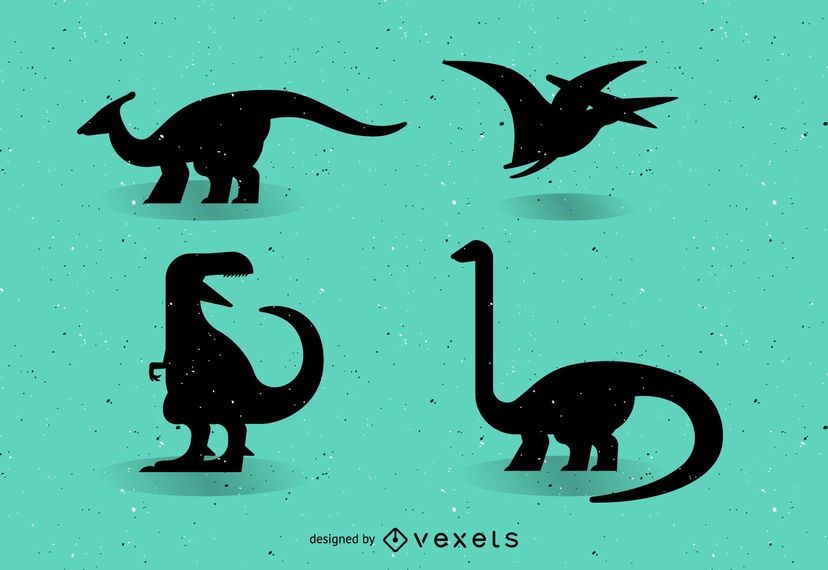 Silhouette Vector Dinosaurs Silhouette Vector Dinosaurs