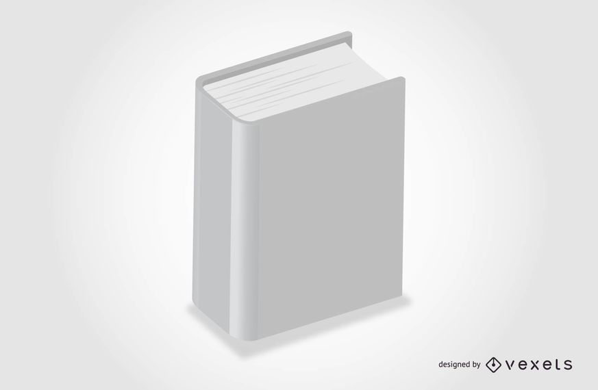 Modelo de livro vazio 3D Modelo de livro vazio 3D