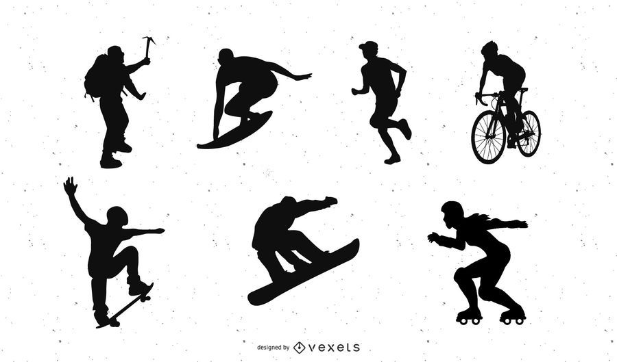 Silhouette Vector Riders Silhouette Vector Riders