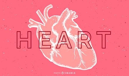 Menschlicher Herzvektor