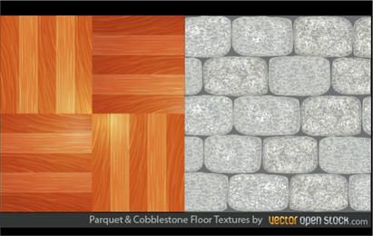 Parquet and Cobblestone Floor Textures Parquet and Cobblestone Floor Textures