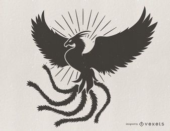 Phoenix Silhouette Illustration