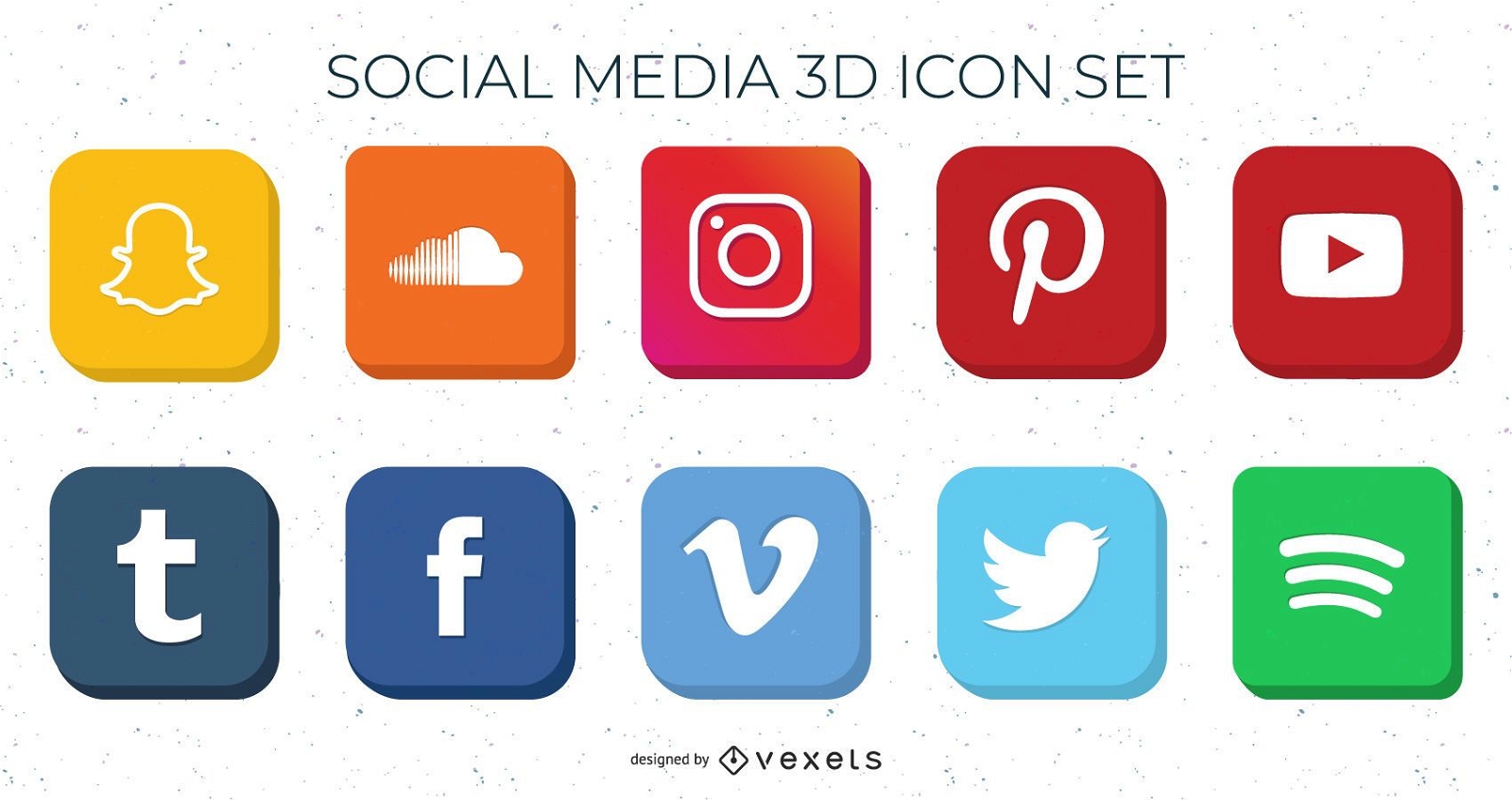 Paquete De Iconos De Redes Sociales En 3d De Alto Detalle Descargar 6367