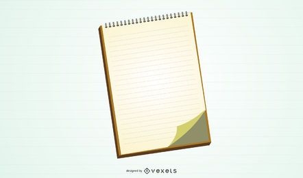 Blank Notebook Vector