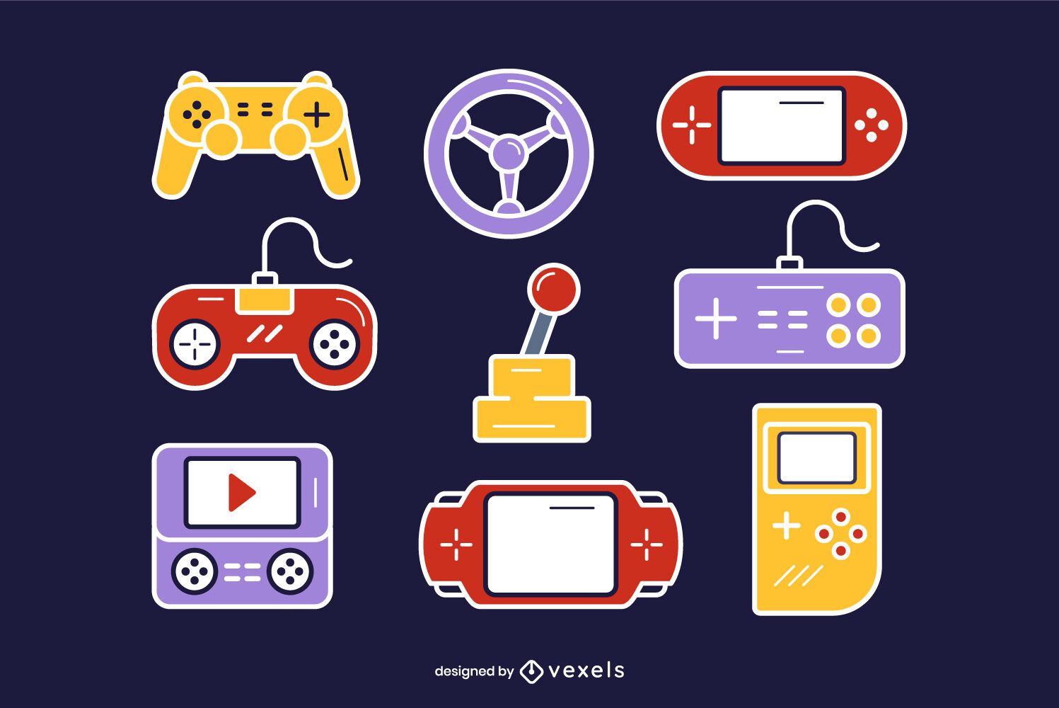 Game Controller Set Vector