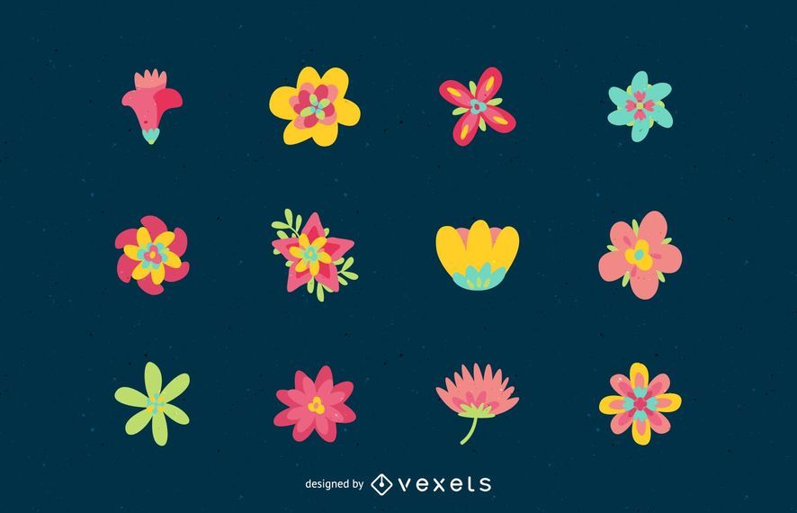 Blumen-Pack-Vektor Blumen-Pack-Vektor