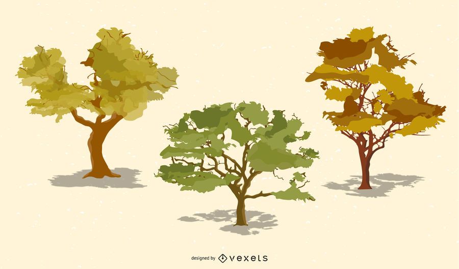 Vector Realistic Trees Vector Realistic Trees