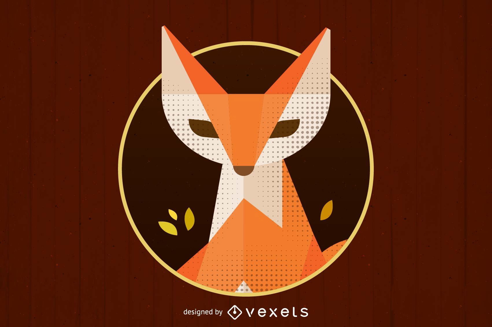 Logotipo abstrato da raposa