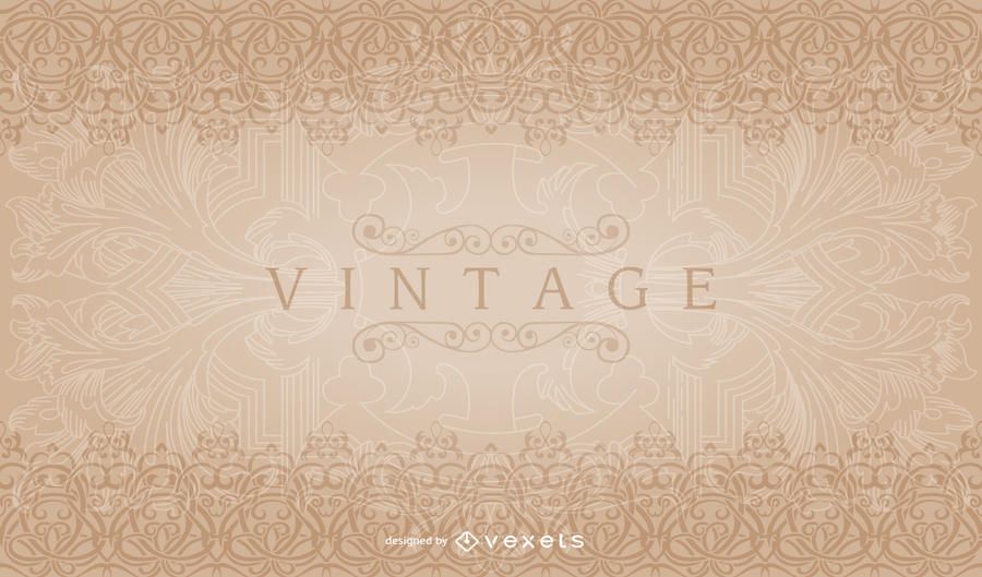 Patrón de borde decorativo vintage Patrón de borde decorativo vintage