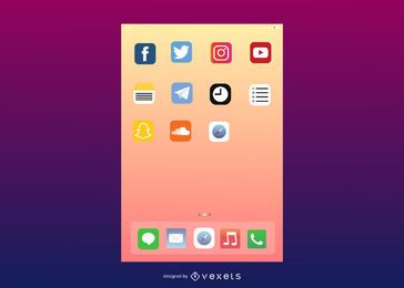 Vector User Interface of IOS7 Vector User Interface of IOS7