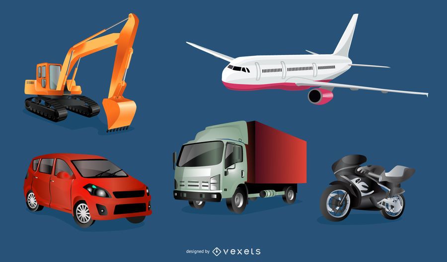 Transportpaket mit hohem Detail Transportpaket mit hohem Detail