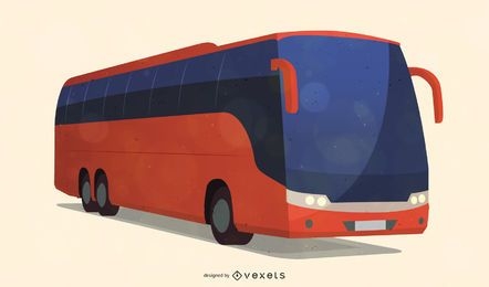 Vector de autobús urbano