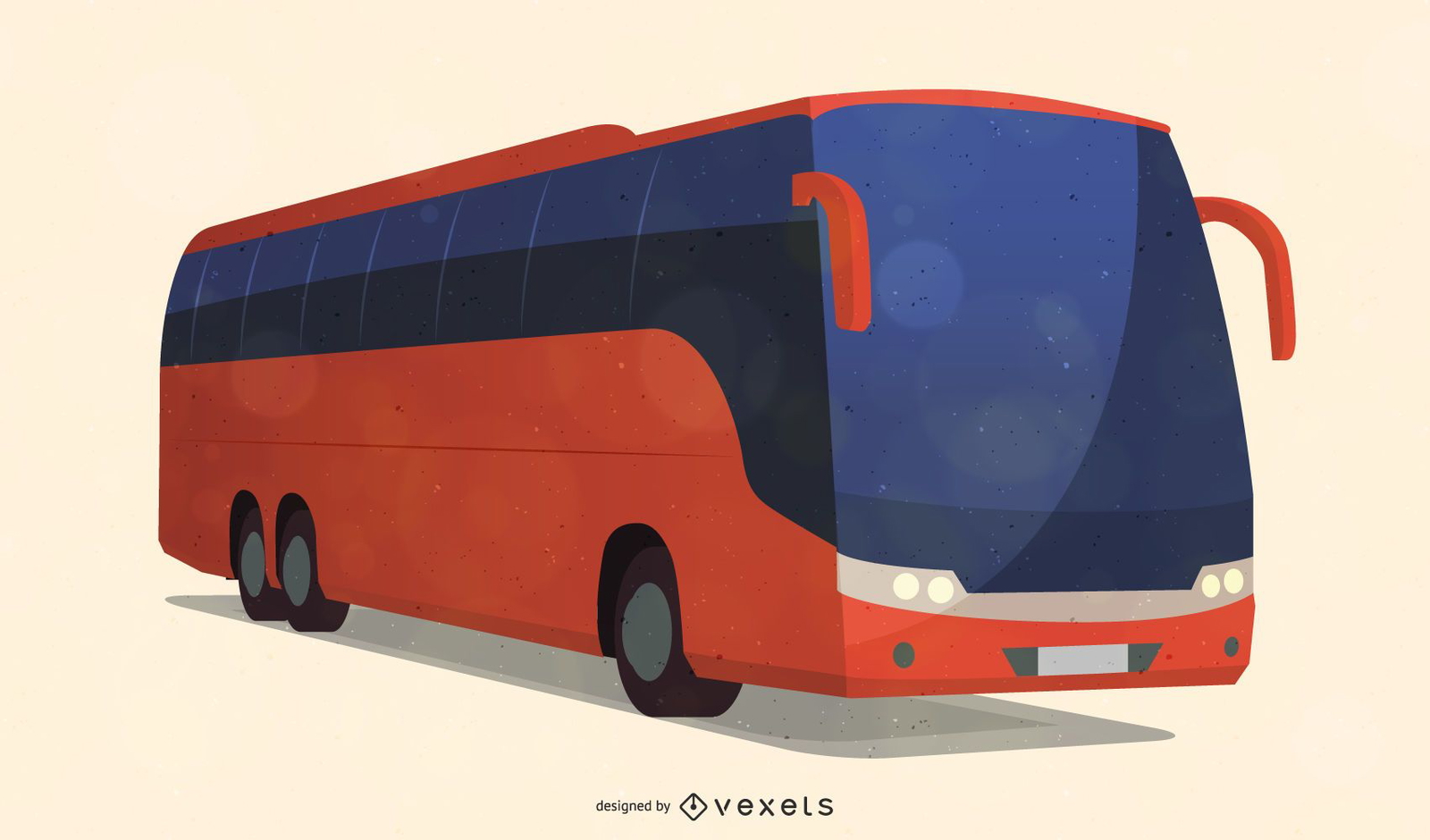 Vector de autobús urbano