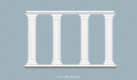 Hoch verzierte dekorative Säule Hoch verzierte dekorative Säule