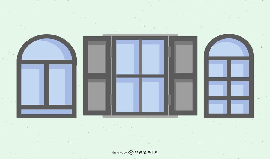 Flat Gray Window Frame Pack Flat Gray Window Frame Pack