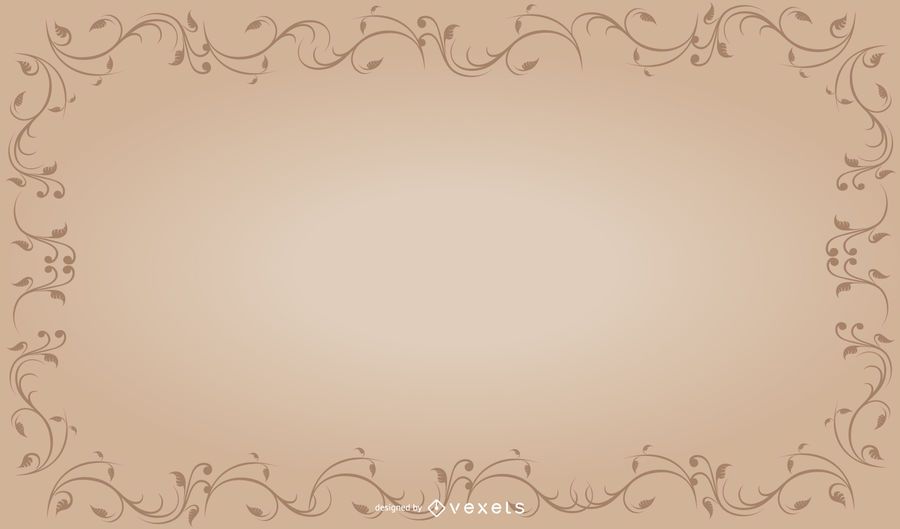 Marco floral rizado vintage Marco floral rizado vintage