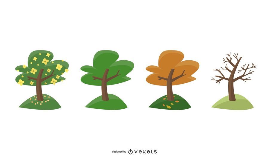 Árbol en vista de las estaciones Árbol en vista de las estaciones