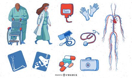 Pack de ilustraciones médicas