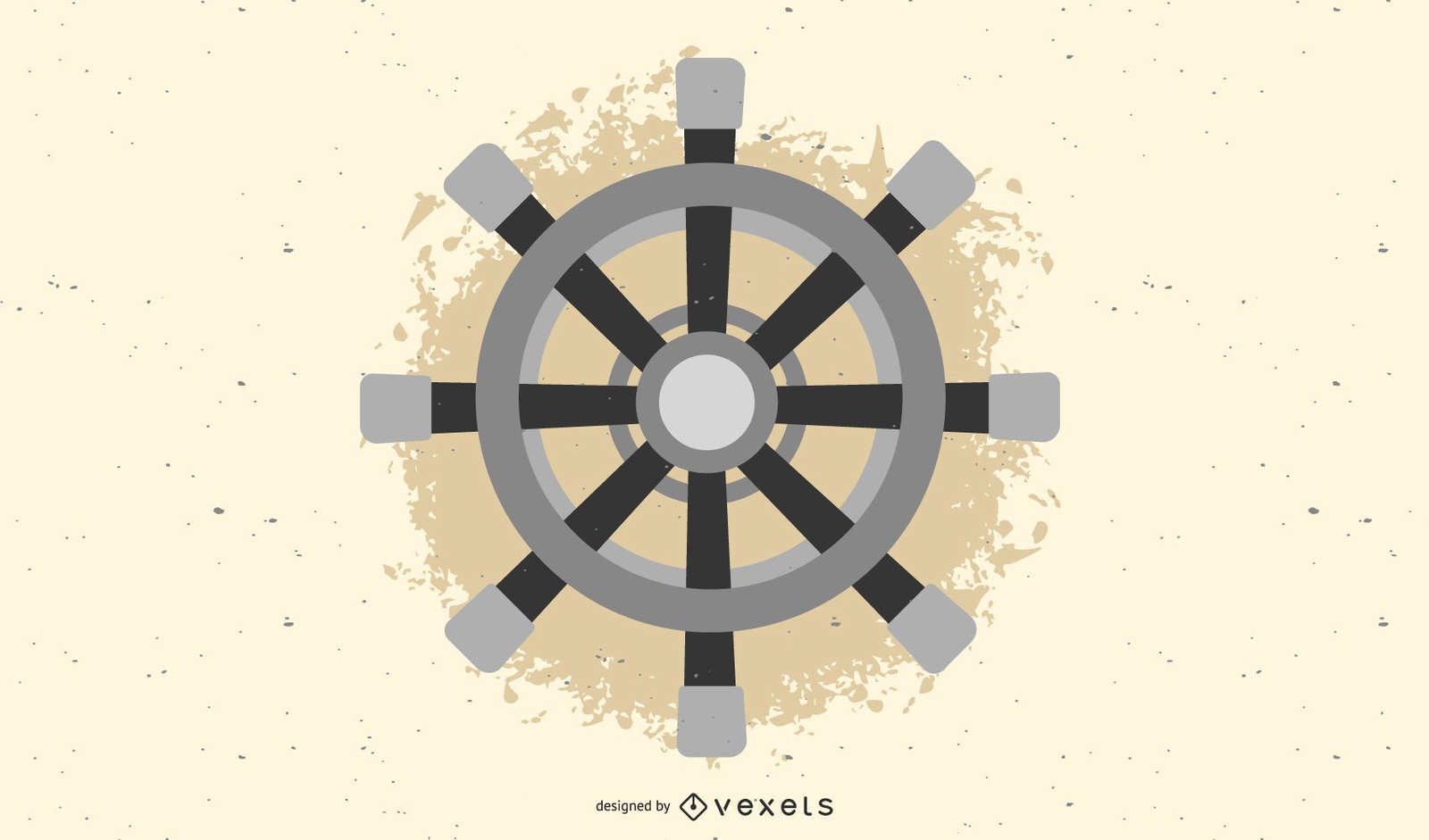 Gray Ship Wheel