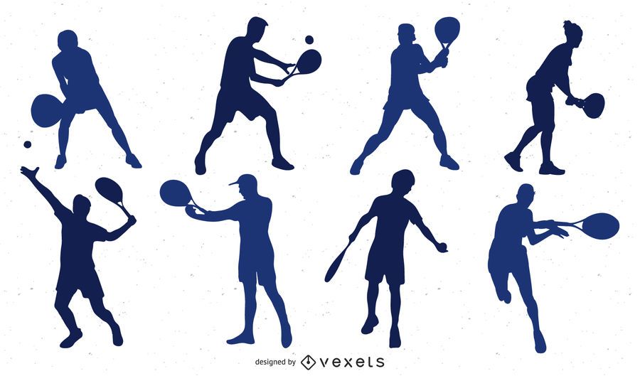 Silhouette Tennis Player Pack Silhouette Tennis Player Pack