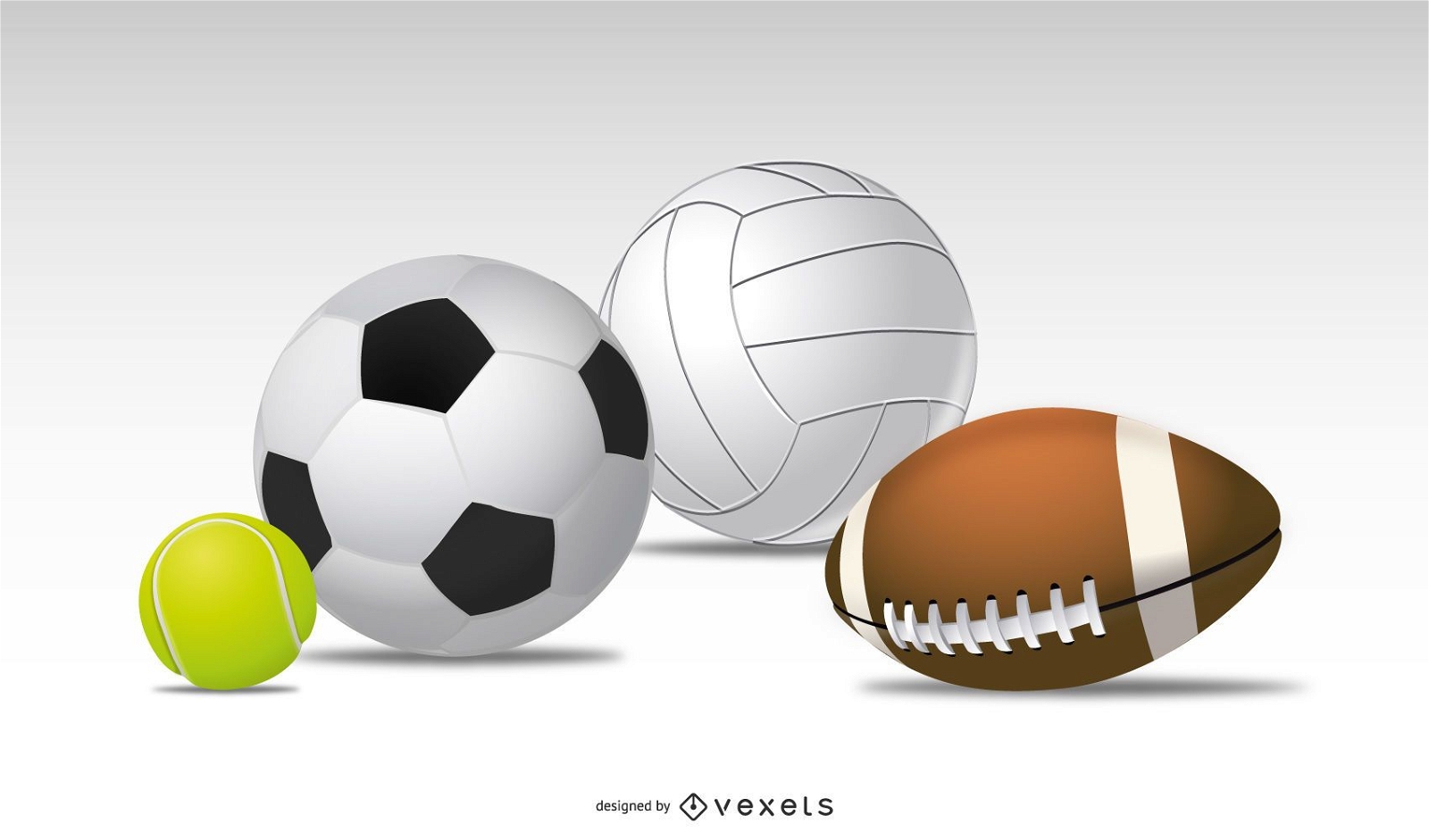 Four Sport Balls