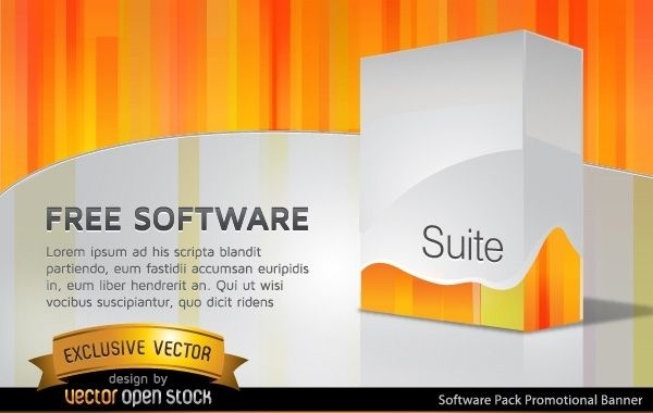 Banner promocional del paquete de software