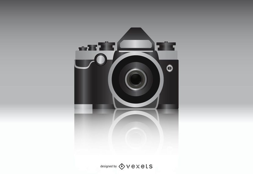 Cámara de fotos realista vector Cámara de fotos realista vector