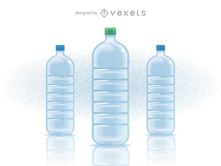 Flasche Mineralwasser gefüllt Flasche Mineralwasser gefüllt