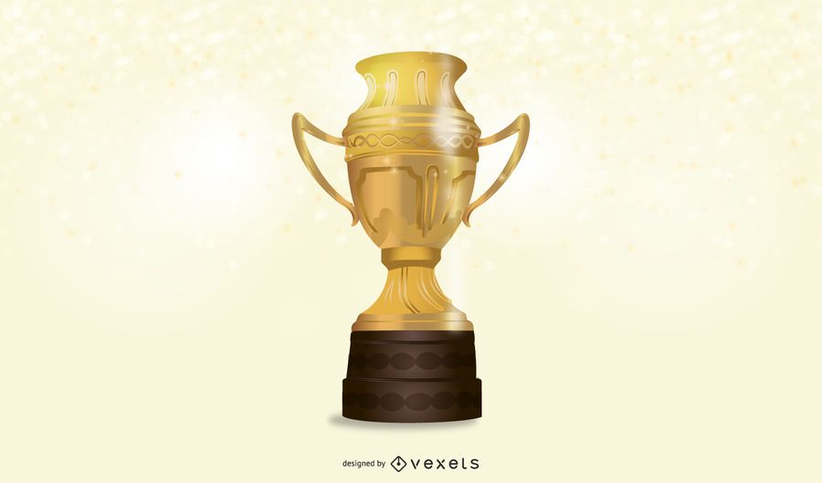 Realistische Gold Trophäe 3D Realistische Gold Trophäe 3D