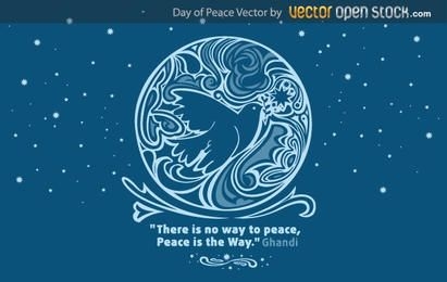 Vetor do dia da paz