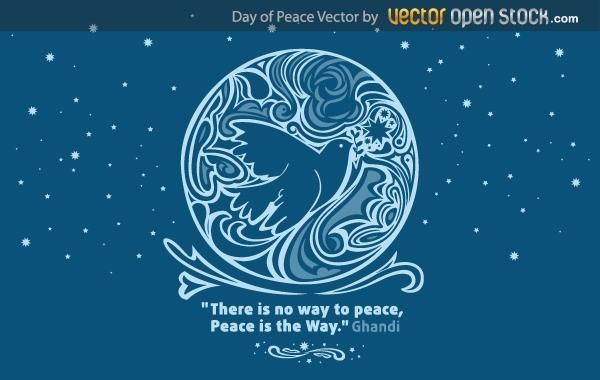 Day of peace vector Day of peace vector