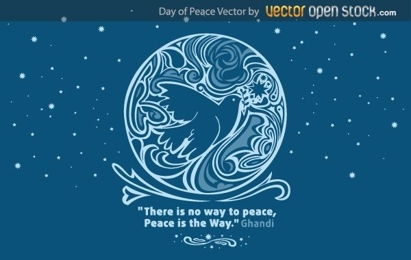 Day of peace vector