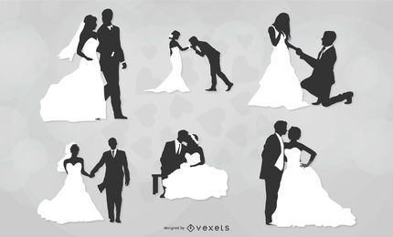 Marriage Couple Black and White Pack