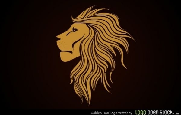 Goldenes L?wen-Logo