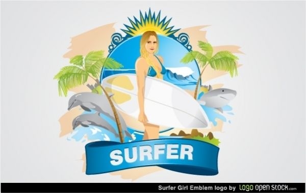 Emblema de surfista
