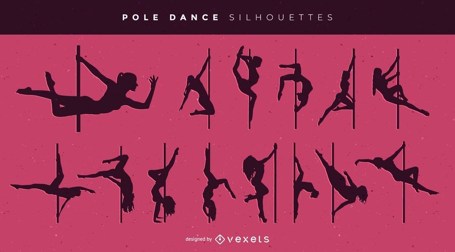 Sexy Pole Dance Pack Silhouette Sexy Pole Dance Pack Silhouette
