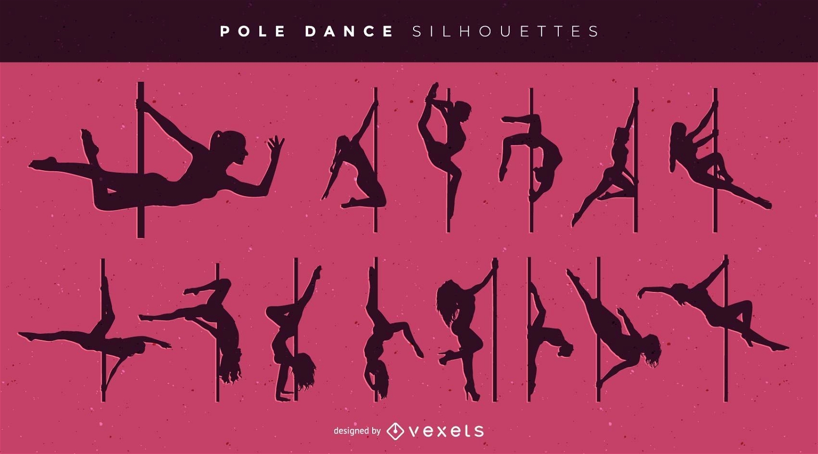 Sexy Pole Dance Pack Silhouette