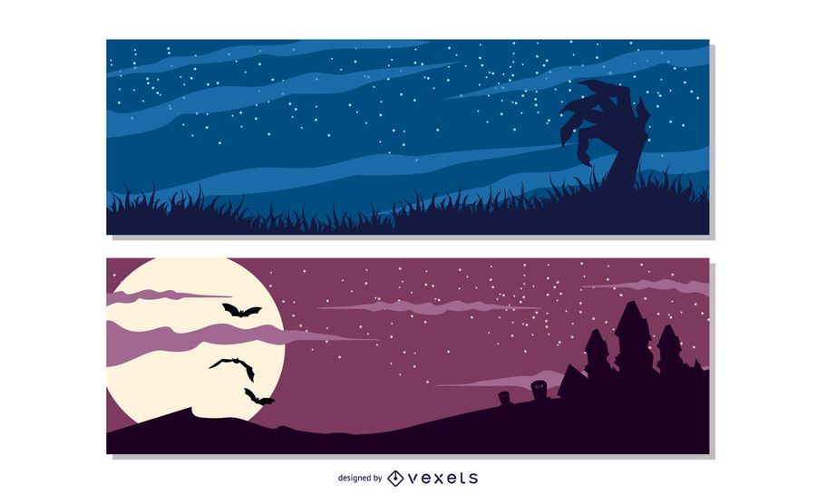 Plantilla Halloween Banner Pack Plantilla Halloween Banner Pack