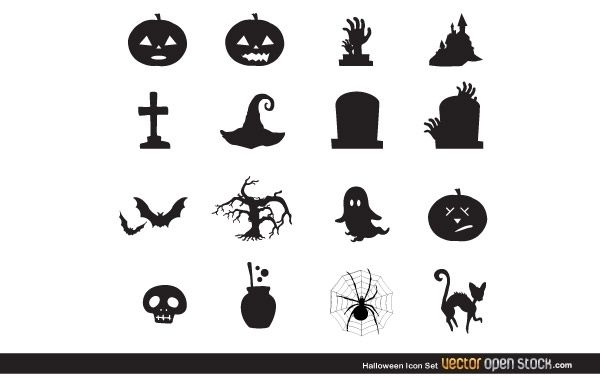 Conjunto de ícones de Halloween