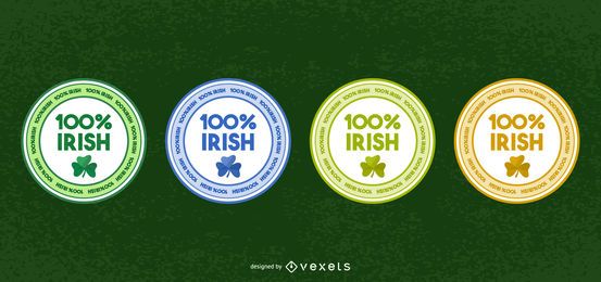 Grungy sello irlandés del 100 por ciento Grungy sello irlandés del 100 por ciento